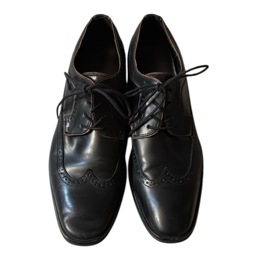 Aldo Black‎ Leather Wingtip Dress Shoes